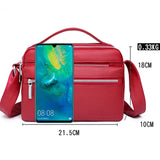 Women Crossbody Bag Messenger Handbag PU Leather Shoulder Pack