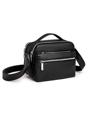 Women Crossbody Bag Messenger Handbag PU Leather Shoulder Pack