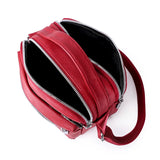 Women Crossbody Bag Messenger Handbag PU Leather Shoulder Pack