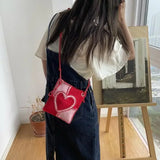 Sweet Heart Square Shoulder Bag Crossbody Mini Bag