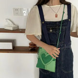 Sweet Heart Square Shoulder Bag Crossbody Mini Bag