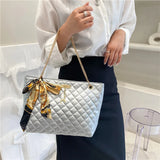 Embroidered Chain Bag Large-capacity Messenger Tote Bag