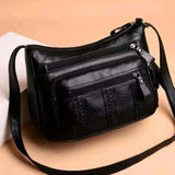 Women Shoulder Bag Middle-aged Mother PU Messenger Purse Lady Side Bag