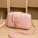 Women Small Square Bag PU Leather Cross Body Handbag