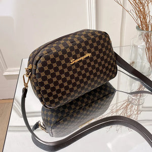 Women Crossbody Bag Small Square PU Leather Casual Shoulder Bag