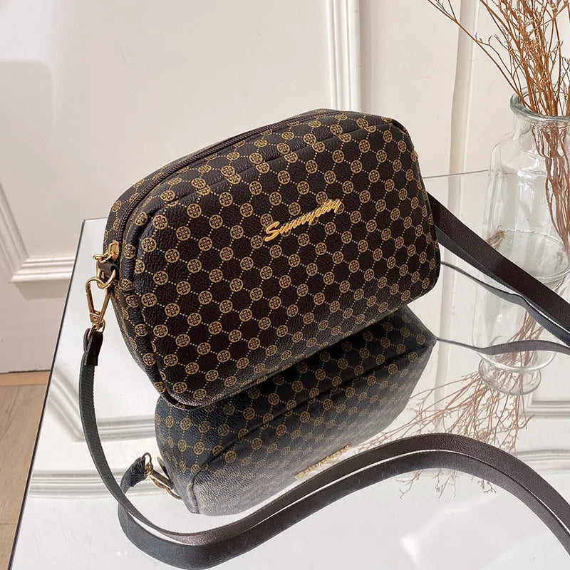 Women Shoulder Bag Small Square Casual PU Leather Cross Body Handbag