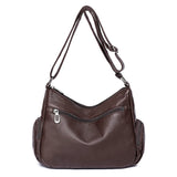 Women Middle-aged Mother Bag Multi-pocket Vintage Shoulder Handbag