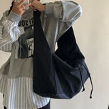 Nylon Bucket Shoulder Bag Soft Tote Bag