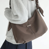 Nylon Bucket Shoulder Bag Tote Bag