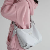 Nylon Bucket Shoulder Bag Tote Bag