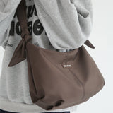 Nylon Bucket Shoulder Bag Tote Bag