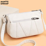 Women Vintage Crossbody Shoulder Bag PU Leather Messenger Daily HandBags