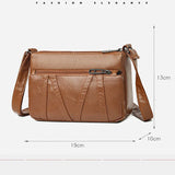 Women Vintage Crossbody Shoulder Bag PU Leather Messenger Daily HandBags