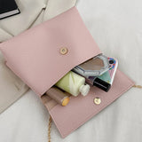 Western Style Small Bag with Golden Chain Shoulder