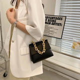 Western Style Small Bag with Golden Chain Shoulder