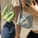 Nylon Shoulder Purse Canvas Small Shoulder Bag Clutch Women Handbags