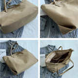 Nylon Tote Bag Large Capacity Soft Handbag Shoulder Satchel Side Shopping Bag