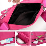 Waterproof Nylon Messenger Bag for Women Crossbody Shoulder Travel Handbags