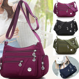 Waterproof Nylon Messenger Bag for Women Crossbody Shoulder Travel Handbags