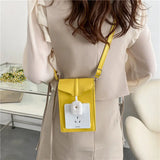 Women Shoulder Bag PU Bucket Casual Hasp Purse