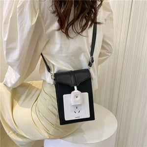 Women Shoulder Bag PU Bucket Casual Hasp Purse