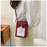Women Shoulder Bag PU Bucket Casual Hasp Purse