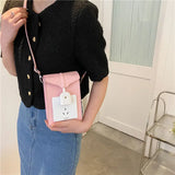 Women Shoulder Bag PU Bucket Casual Hasp Purse