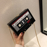 Vintage Radio Box Chains Shoulder Bag Funny Personality MINI Bag