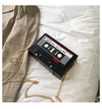 Vintage Radio Box Chains Shoulder Bag Funny Personality MINI Bag
