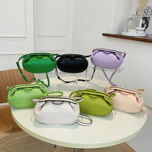 Women Bag PU Leather Crossbody Solid Shoulder Bag Female Portable Handbag