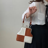 Women Bag PU Saddle Chains Hasp SOFT Shoulder Bags