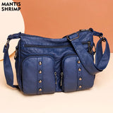 Large Capacity Shoulder Bag for Middle-aged Women with Multiple Pockets