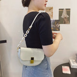 Women Bag Pu Leather Crossbody Saddle Bags Mini Shoulder Bag Purse