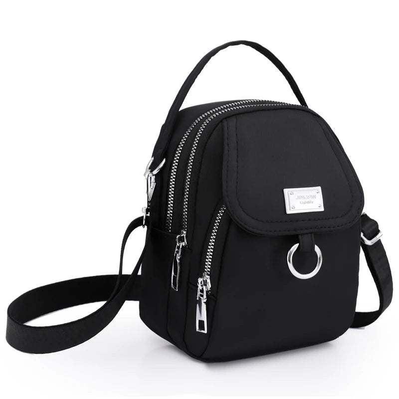 Women Shoulder Crossbody Bag with Headphone Hole