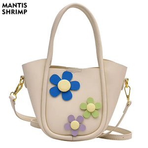 Women Messenger Bag Casual Lady Handbag Totes Shoulder Bag Floral Composite Bag