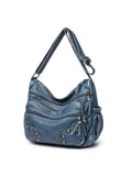 Retro PU Leather Handbag Vintage Shoulder Messenger Crossbody Bag