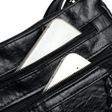 Retro Women Bag PU Leather Shoulder Totes Classic Brown Crossbody Pack