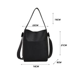 Retro Handbag Women Messenger Bag Shoulder Crossbody Bucket Bag