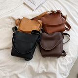 Retro Handbag Women Messenger Bag Shoulder Crossbody Bucket Bag