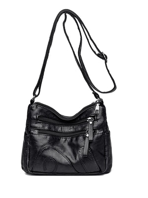 Retro Messenger Bag Womens PU Leather Hobo Vintage Shoulder Crossbody