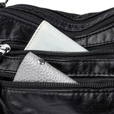 Retro Messenger Bag Womens PU Leather Hobo Vintage Shoulder Crossbody