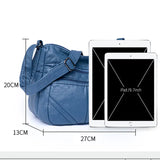 Women Shoulder Bag Retro Crossbody Middle Aged Mother Gift PU Leather Messenger