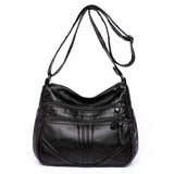 Women Shoulder Bag Retro Crossbody Middle Aged Mother Gift PU Leather Messenger
