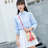 Tassel Crossbody Bucket Bag for Women