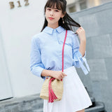 Tassel Crossbody Bucket Bag for Women