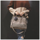 Leather Shoulder Bag for Women Crossbody Messenger Handbag