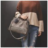 Leather Shoulder Bag for Women Crossbody Messenger Handbag