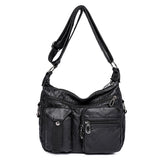Women Shoulder Bag Soft PU Leather Crossbody Bag Retro Messenger