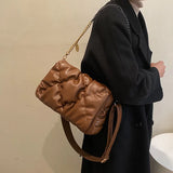 Soft Cotton Pillow Shape Shopper Shoulder Bag for Women