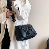 Soft Cotton Pillow Shape Shopper Shoulder Bag for Women